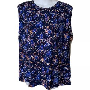 Tomboyx Blue Orange Squid Octopus Swim Tank Plus